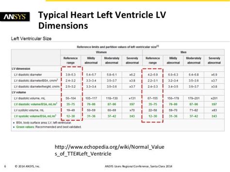 lv waarden|Left Ventricular Dimensions .